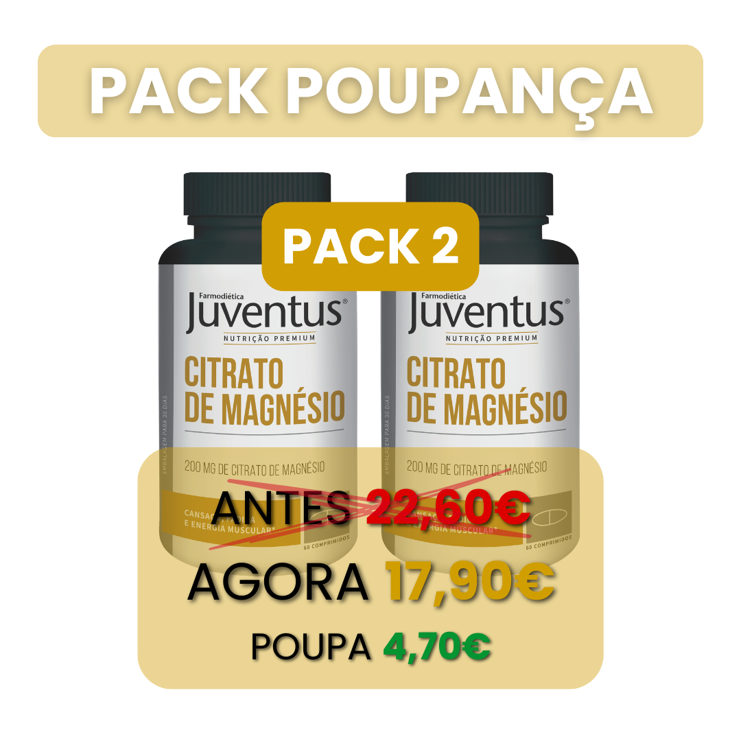 Juventus® Citrato de Magnésio – 60 Comprimidos