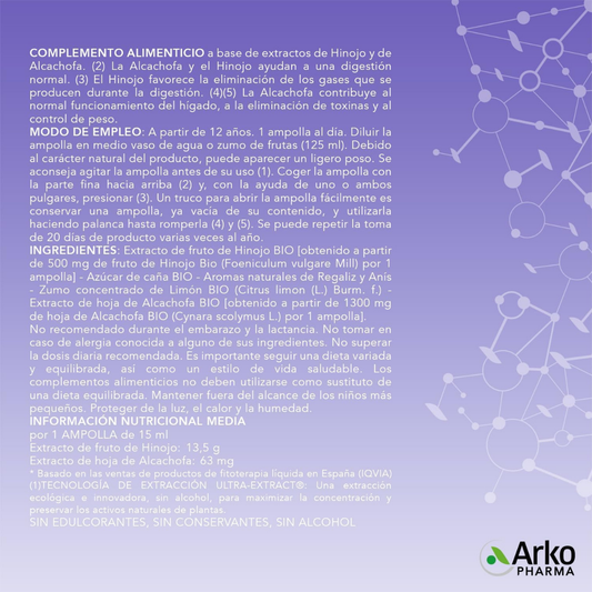 Detox BIO – Alcachofra + Funcho para Digestão e Peso Saudável