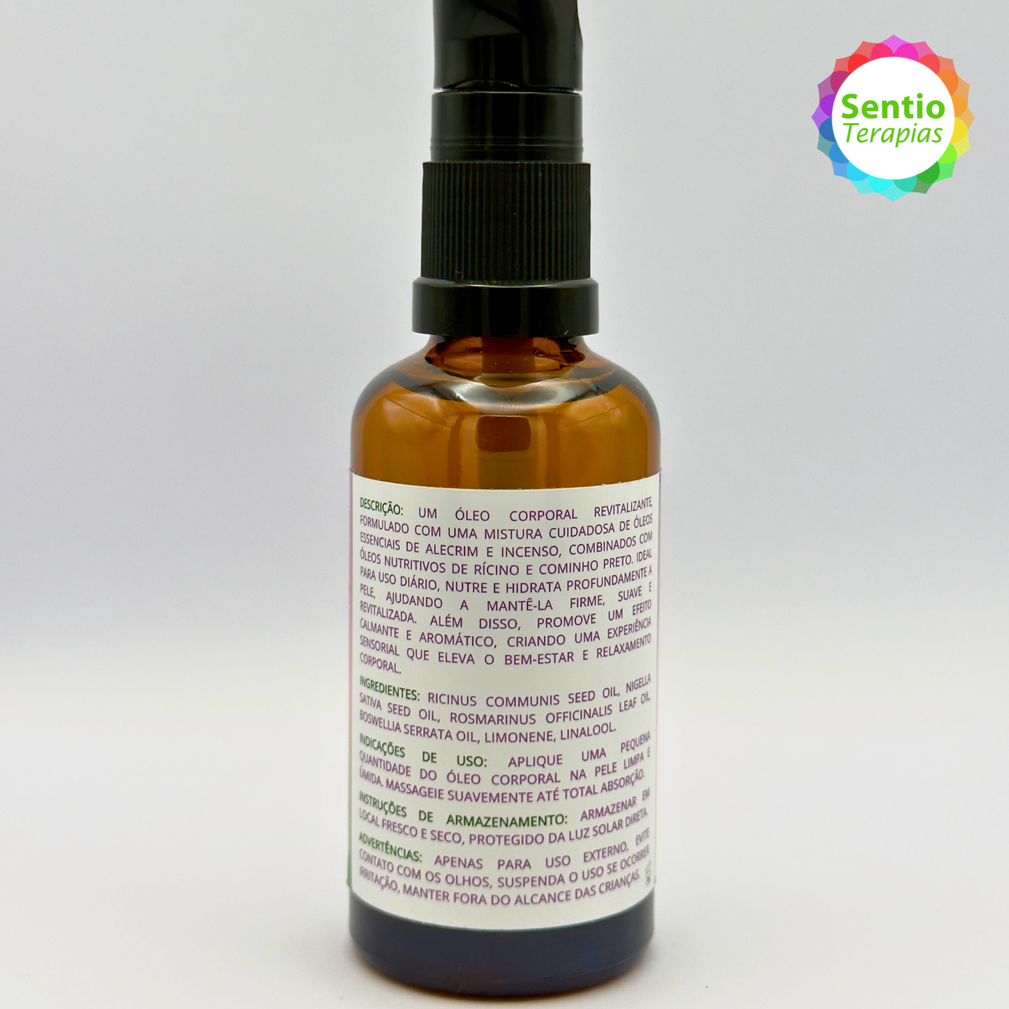 Óleo Corporal Orgânico - Alecrim e Frankincense