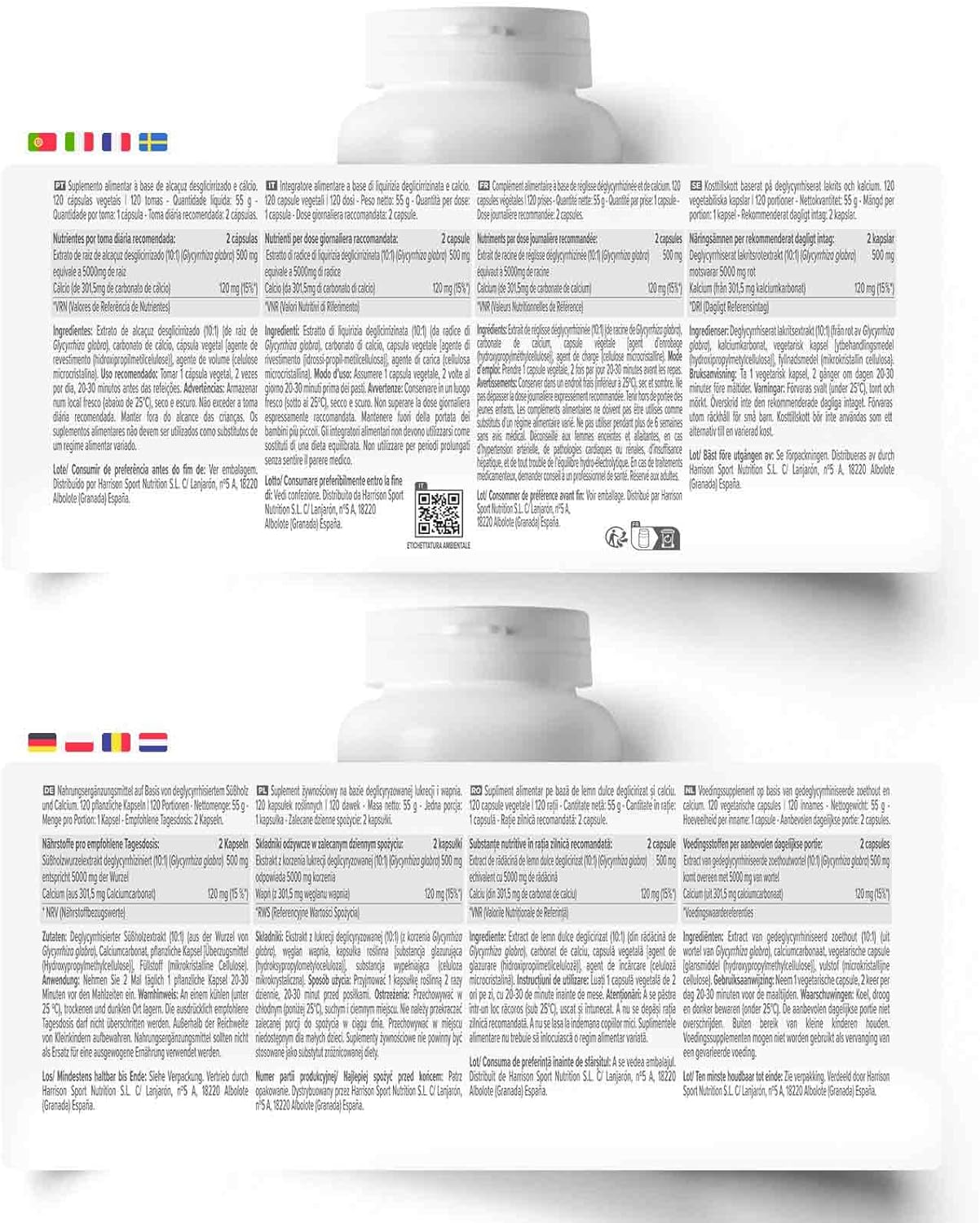 DGL - Alcaçuz desidratado (120 cápsulas)