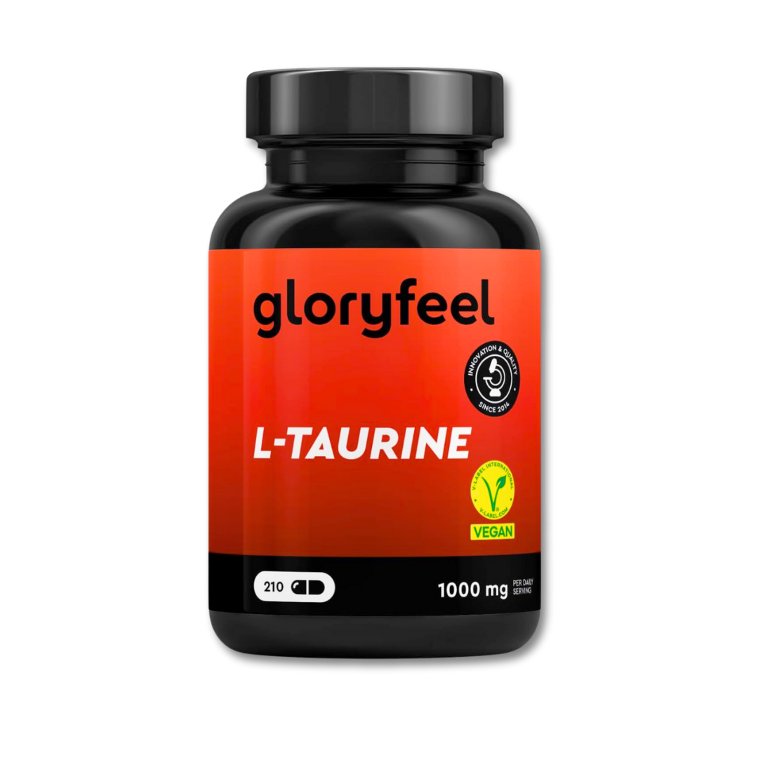 L-Taurina Pura 1000 mg – Pré-Treino Vegan de Alta Dose para Performance e Recuperação