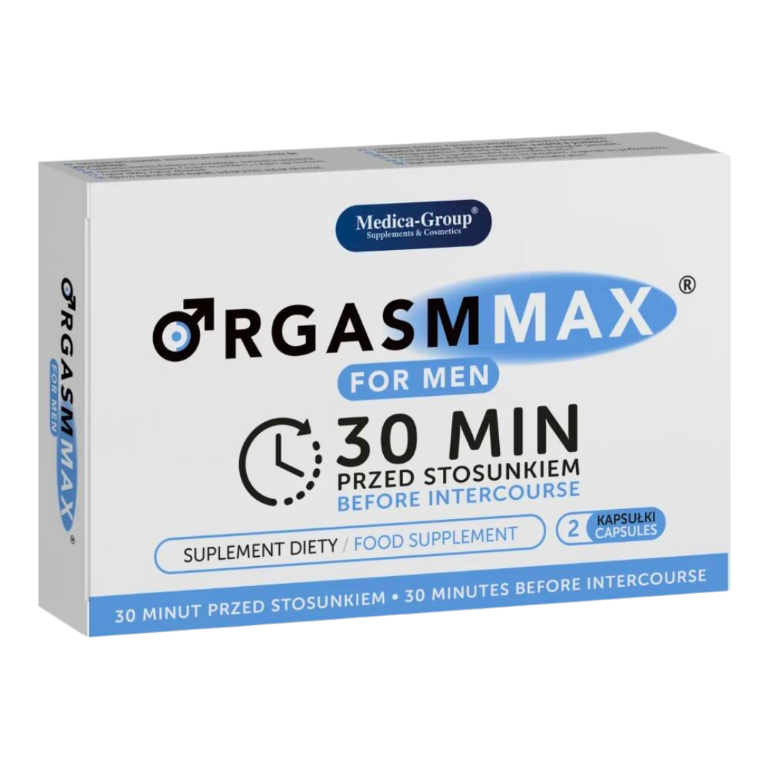 ORGASM MAX® para Homens – Vitalidade, Energia e Intensidade Íntima Natural (2 cápsulas)
