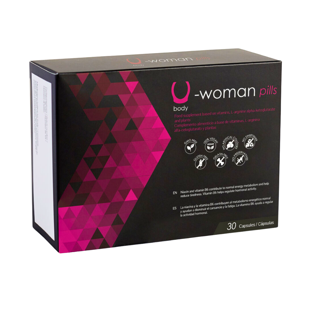 U-WOMAN® – Aumento da Libido Feminina, Desejo e Bem-Estar Íntimo (30 cápsulas)