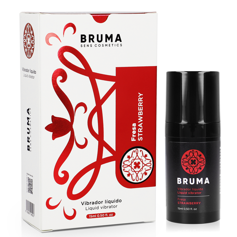 BRUMA® – Vibrador Líquido Ultra Deslizante Morango (15 ml)
