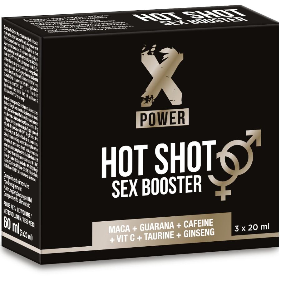 XPOWER® Hot Shot – Booster de Libido em Shots (3 x 20 ml)