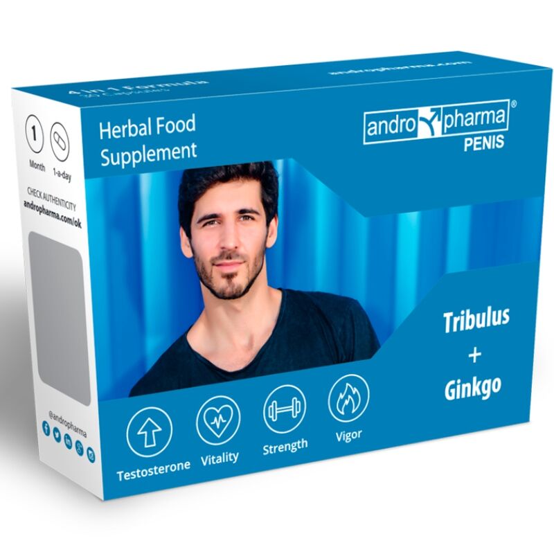 ANDROPHARMA® Penis – Suplemento de Apoio ao Aumento do Pénis