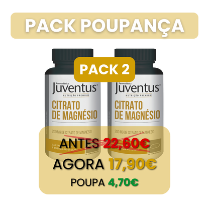 Juventus® Citrato de Magnésio – 60 Comprimidos