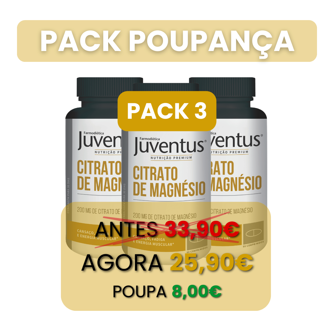 Juventus® Citrato de Magnésio – 60 Comprimidos