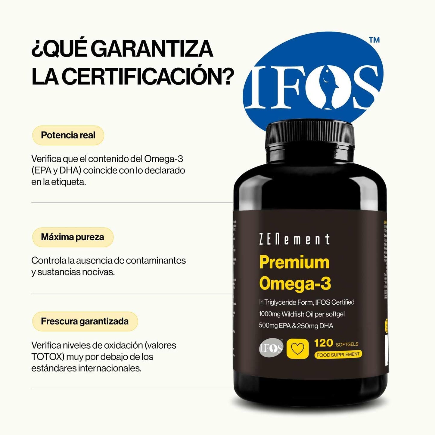 Omega 3 Premium – Triglicéridos (TG) para Absorção Ótima – 120 cápsulas moles