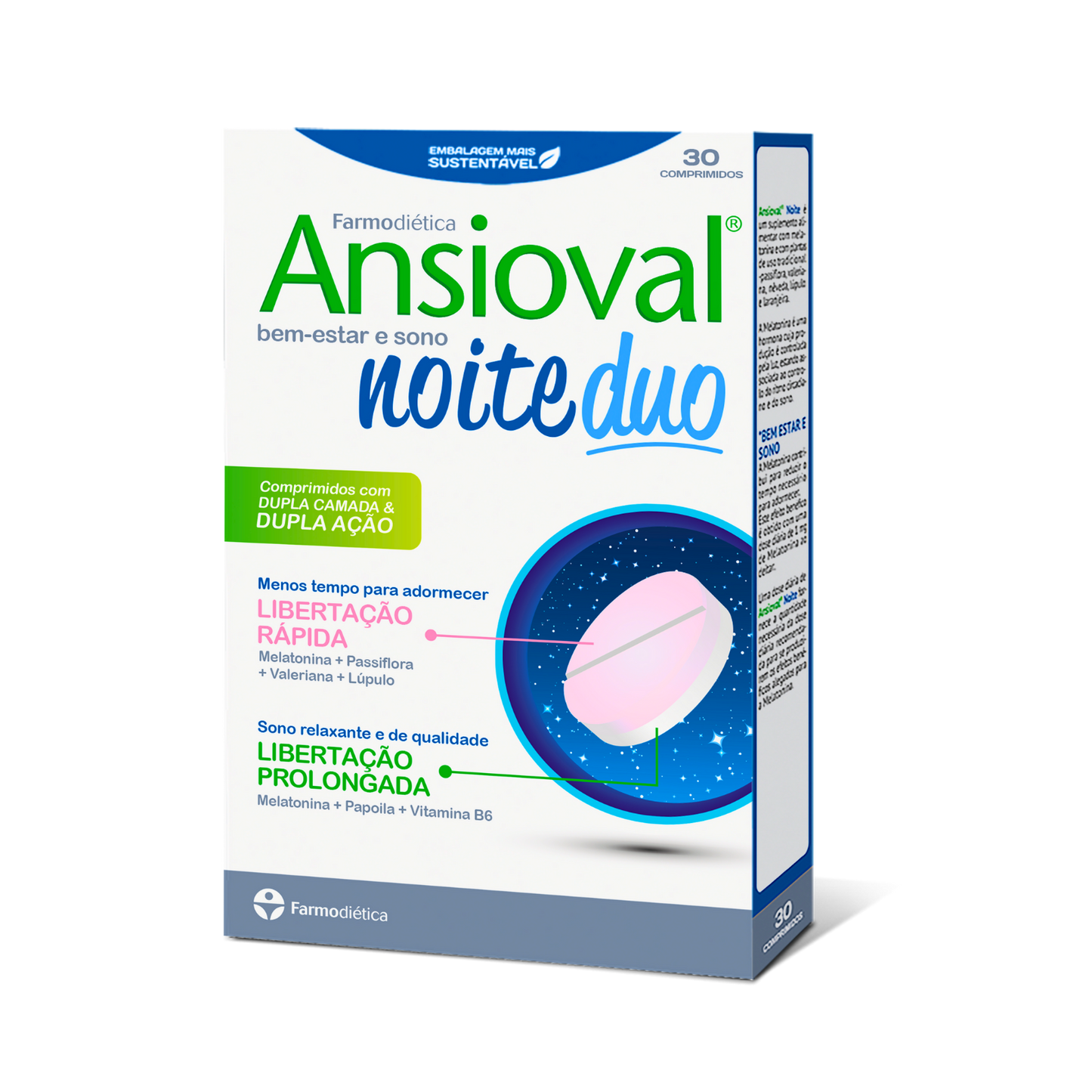 Ansioval® Noite Duo – 30 Cápsulas