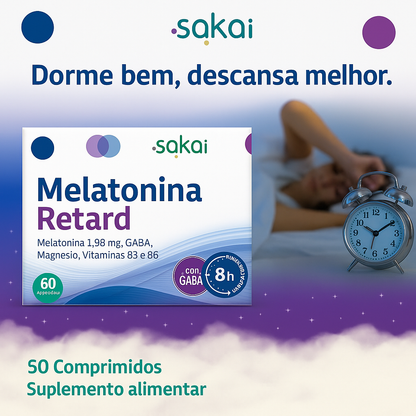 Melatonina Retard – Sono Profundo com Libertação Prolongada