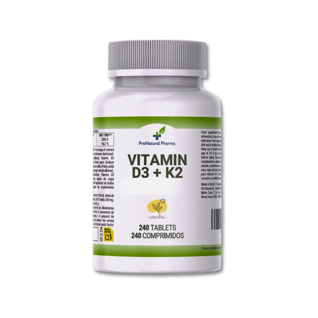 Vitamina D3 + K2 4000UI – 240 comprimidos (8 meses)