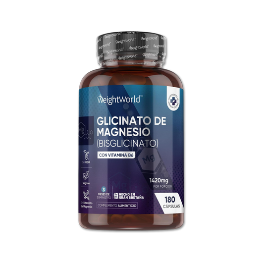 Bisglycinate de magnésium avec vitamine B6 (180 gélules)