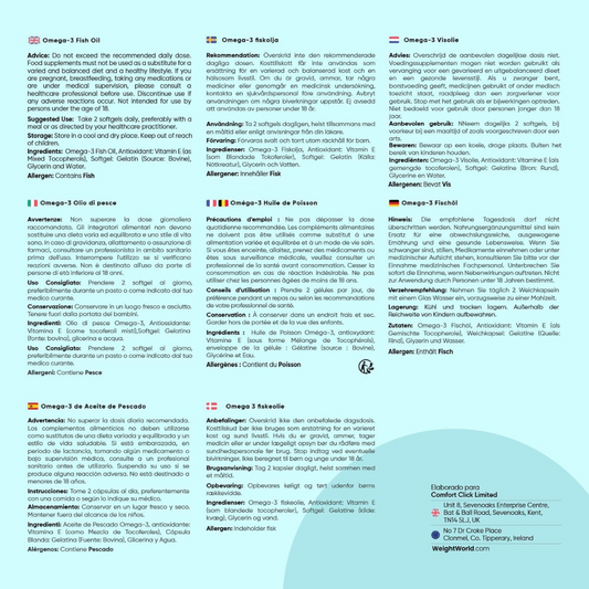 Ômega 3 2000 mg – Coração e Cérebro (240 cápsulas)