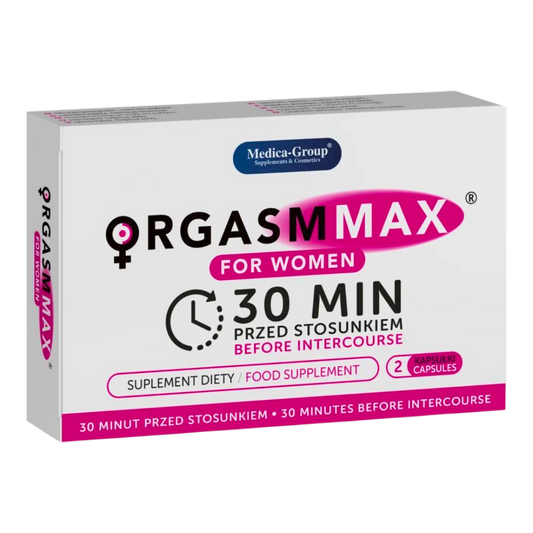 ORGASM MAX® para Mulheres – Intensificador Natural do Prazer e Vitalidade Feminina (2 cápsulas)