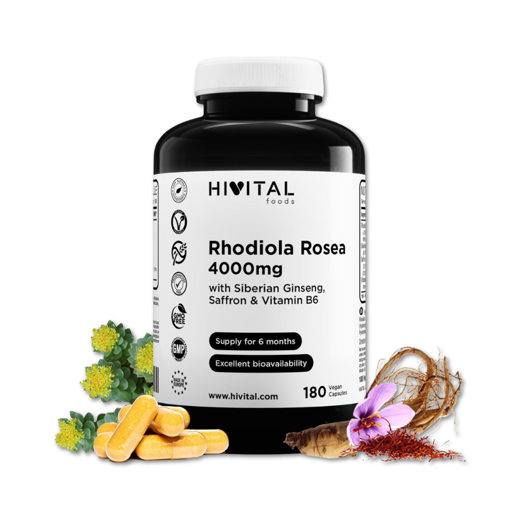 Rhodiola Rosea 4000 mg (180 cápsulas)