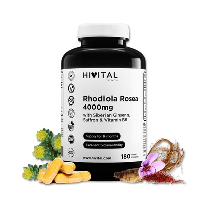Rhodiola Rosea 4000 mg (180 cápsulas)