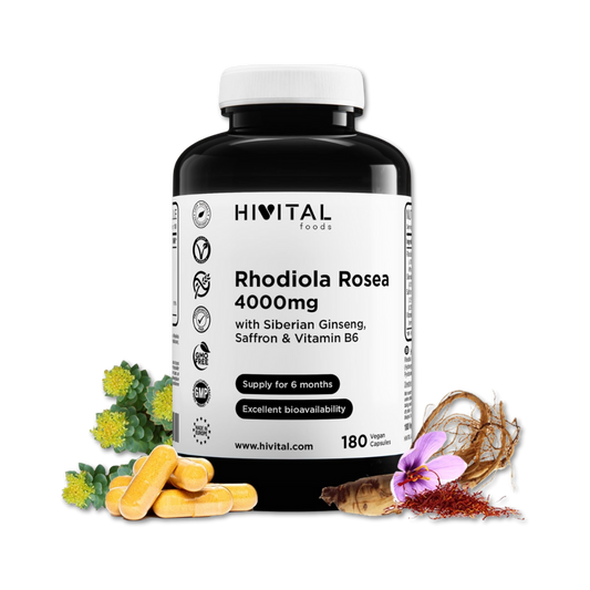 Rhodiola Rosea 4000 mg (180 cápsulas)