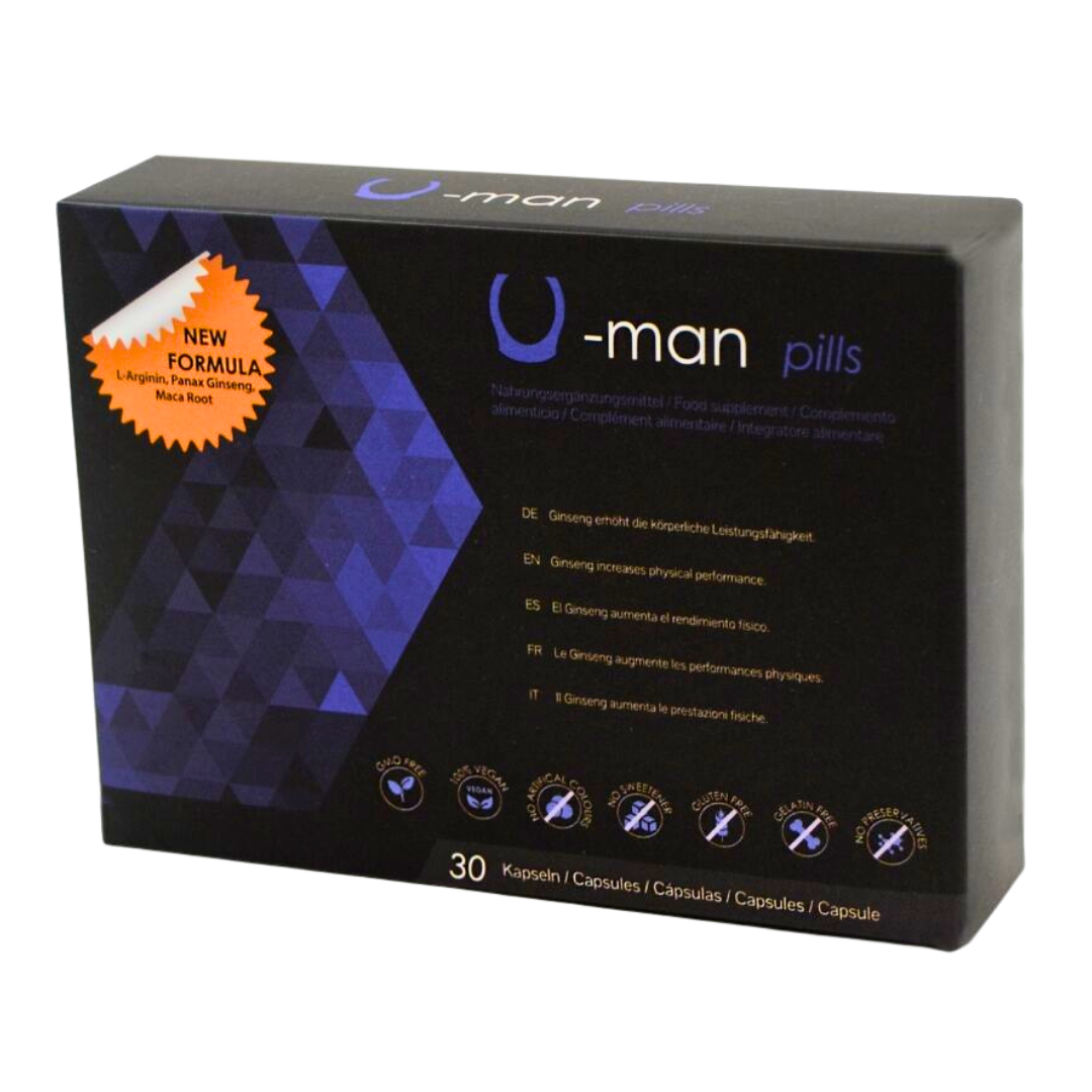 U-MAN® – Suporte Natural para a Potência Sexual e Vitalidade Masculina (30 cápsulas)