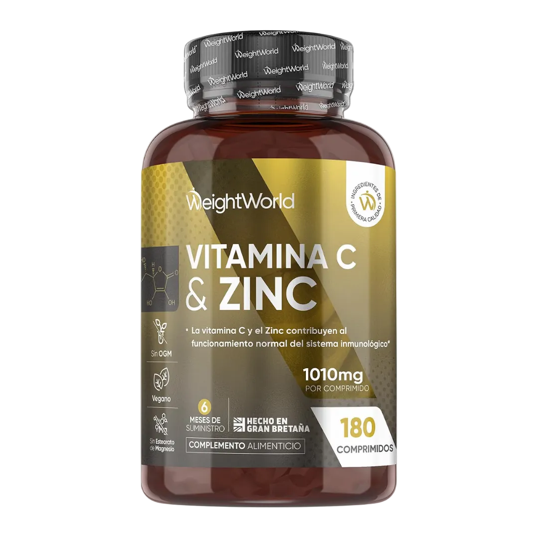 Vitamina C 1000 mg + Zinco 20 mg - 180 cápsulas